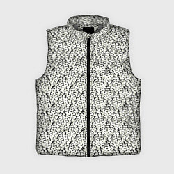 Женский жилет Чёрно-оливковый пёстрый, цвет: 3D-светло-серый