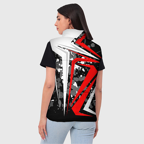 Женский жилет Extreme geometry / 3D-Светло-серый – фото 4