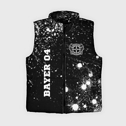 Женский жилет Bayer 04 sport на темном фоне вертикально, цвет: 3D-черный