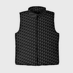 Женский жилет Паттерн из черных треугольников, цвет: 3D-черный