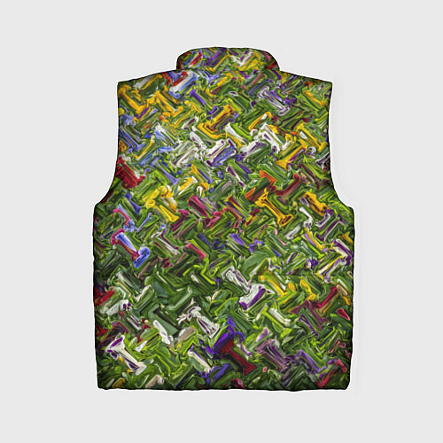 Женский жилет Разноцветная абстракция / 3D-Красный – фото 2