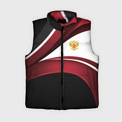 Женский жилет Униформа Россия - бордовая, цвет: 3D-черный