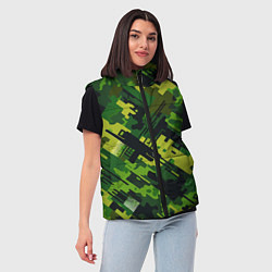 Женский жилет Camouflage - pattern ai art, цвет: 3D-красный — фото 2