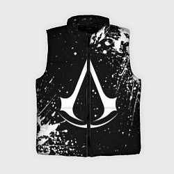 Женский жилет White logo of assasin, цвет: 3D-черный
