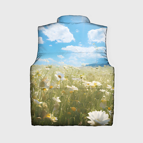 Женский жилет Ромашковое поле / 3D-Красный – фото 2