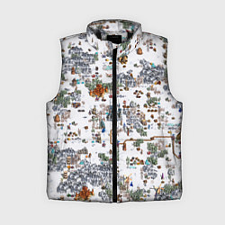 Женский жилет Герои 3 Карта Башни, цвет: 3D-черный