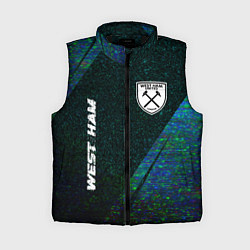 Женский жилет West Ham glitch blue
