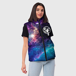 Женский жилет Sally Face space game, цвет: 3D-черный — фото 2