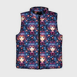 Женский жилет Аниме девочка с бантиком на голове