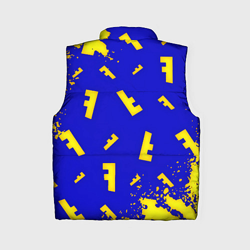 Женский жилет Fortnite краски неон / 3D-Красный – фото 2