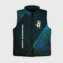 Женский жилет Death Stranding glitch blue, цвет: 3D-черный