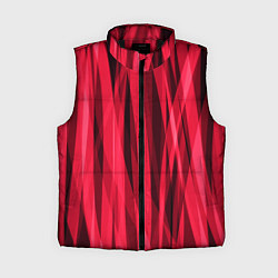 Женский жилет Красно-розовые абстрактные полосы