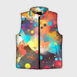 Женский жилет Акварельная абстракция - нейросеть, цвет: 3D-светло-серый