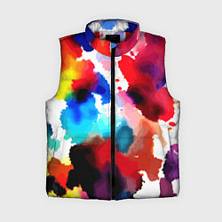 Женский жилет Абстрактная акварельная композиция