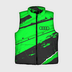 Женский жилет Audi sport green, цвет: 3D-черный