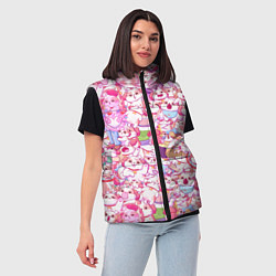 Женский жилет Стикеры вконтакте собака, цвет: 3D-светло-серый — фото 2