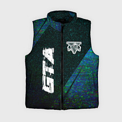 Женский жилет GTA glitch blue