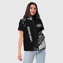 Женский жилет Ленд Ровер: следы от шин, цвет: 3D-красный — фото 2