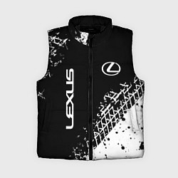 Женский жилет Лексус: следы от шин, цвет: 3D-черный