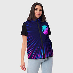 Женский жилет Spirited Away neon blast lines, цвет: 3D-черный — фото 2