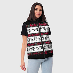 Женский жилет Кокопелли индейцев хайда, цвет: 3D-красный — фото 2