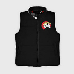 Женский жилет Кунгфу панда круглый значок, цвет: 3D-красный