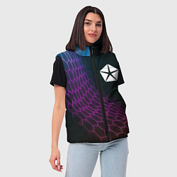 Женский жилет Jeep neon hexagon, цвет: 3D-черный — фото 2