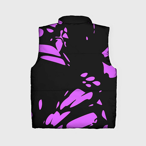 Женский жилет Фиолетовая абстракция / 3D-Светло-серый – фото 2
