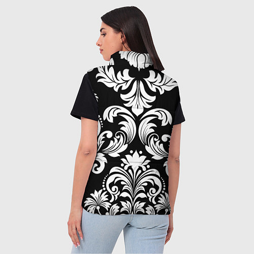 Женский жилет Дамасский орнамент / 3D-Светло-серый – фото 4