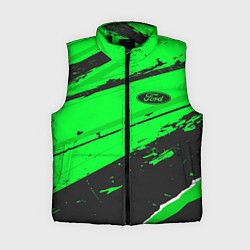 Женский жилет Ford sport green, цвет: 3D-черный
