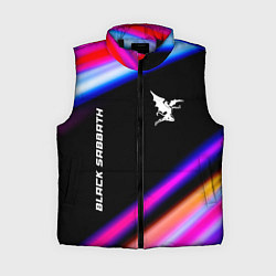 Женский жилет Black Sabbath neon rock lights, цвет: 3D-черный