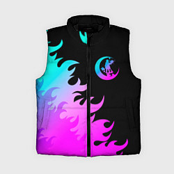 Женский жилет Angels of Death неоновый огонь, цвет: 3D-черный