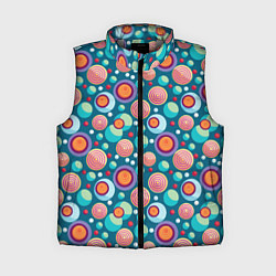 Женский жилет Шарики едут за ролики, цвет: 3D-светло-серый