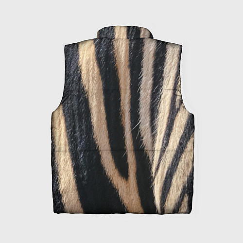 Женский жилет Мех зебры / 3D-Светло-серый – фото 2