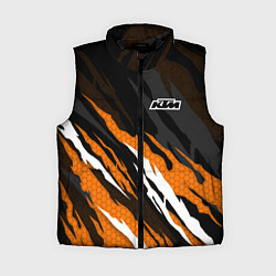 Женский жилет KTM - Рваный гексагон, цвет: 3D-черный