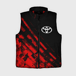 Женский жилет Toyota sport grunge, цвет: 3D-красный