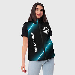 Женский жилет Sally Face неоновые лампы, цвет: 3D-черный — фото 2