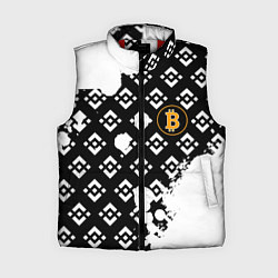 Женский жилет Bitcoin pattern binance, цвет: 3D-красный