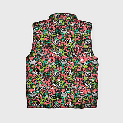 Женский жилет Человечки с длинными носами / 3D-Красный – фото 2