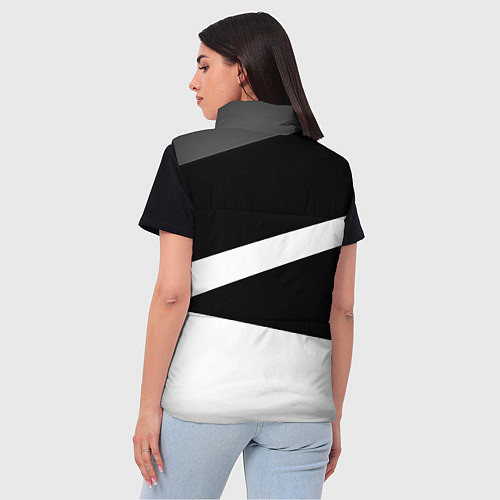 Женский жилет PUBG online geometry / 3D-Светло-серый – фото 4