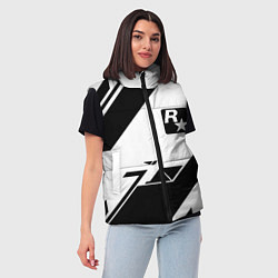 Женский жилет Rockstar game pattern, цвет: 3D-светло-серый — фото 2