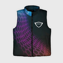 Женский жилет Genesis neon hexagon, цвет: 3D-черный