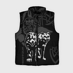 Женский жилет Вальхалла - спутники Одина, цвет: 3D-черный