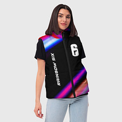 Женский жилет Rainbow Six speed game lights, цвет: 3D-черный — фото 2