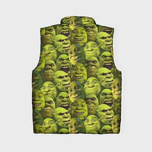 Женский жилет Шрек - паттерн / 3D-Красный – фото 2