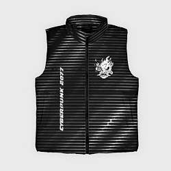 Женский жилет Cyberpunk 2077 metal game lines