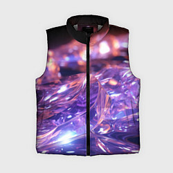 Женский жилет Плавление абстрактных блестящих камней, цвет: 3D-светло-серый