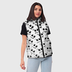 Женский жилет Marshmello dj pattern, цвет: 3D-красный — фото 2
