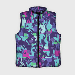 Женский жилет Абстрактный фон со спортивным узором