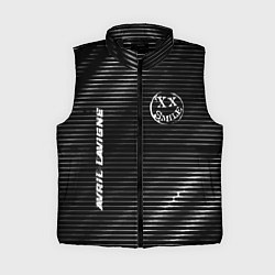 Женский жилет Avril Lavigne metal rock lines, цвет: 3D-черный